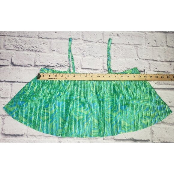 Nordstrom BP Womens Size Large Green Blue Retro Vibes Crop Top - Picture 6 of 6